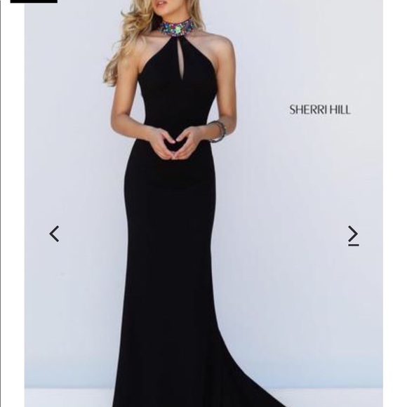 Sherri hill prom formal size 0 black - Picture 4 of 5